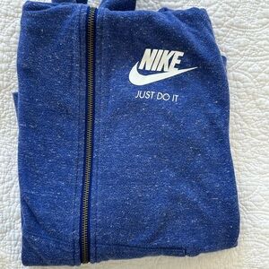 Blue women’s Nike zip up hoodie
